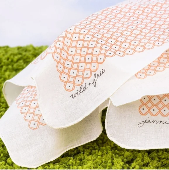 3 For $24 Peach and White Scarf - Picture 2 of 5